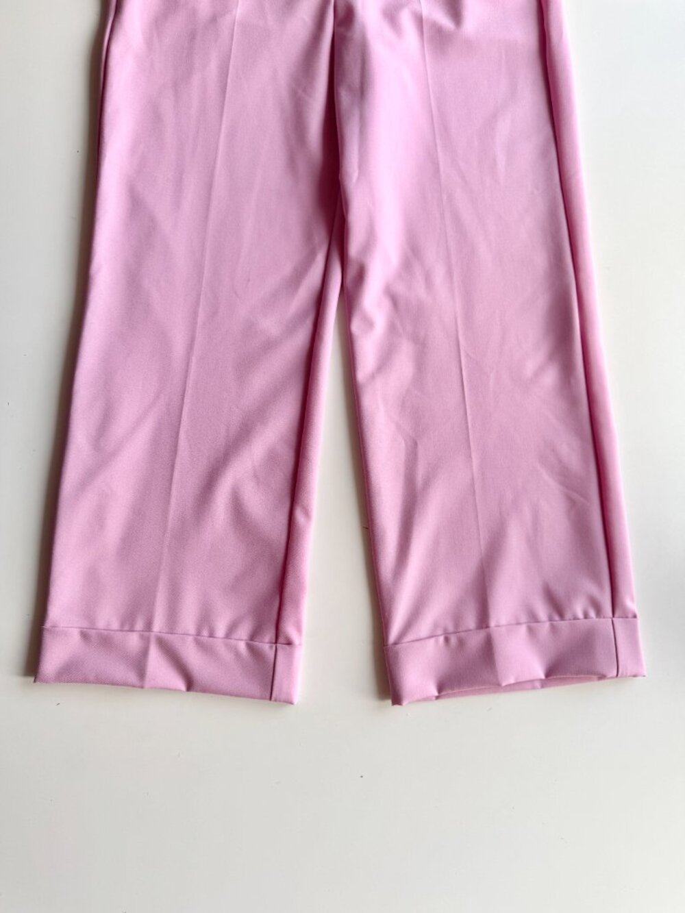 MARELLA Nilla Light Pink Cuffed Cropped Straight Leg Trouser Pants, Size 6 - Picture 7 of 15